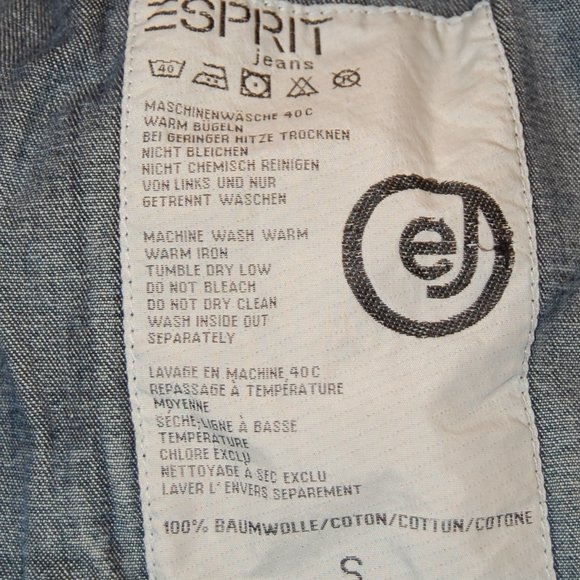 Espirit Jeans Women's Denim Jacket Size Small - Picture 11 of 12